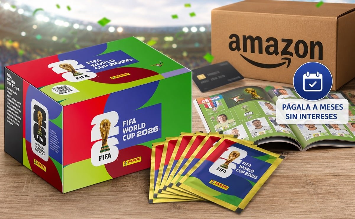 Mundial 2026: la caja definitiva para completar tu álbum Panini; págala a meses sin intereses en Amazon México