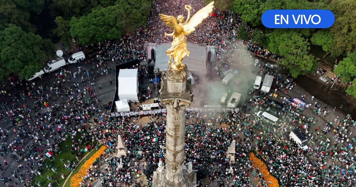 Festejos en el Ángel de la Independencia EN VIVO: Partido México vs. Inglaterra inunda Reforma